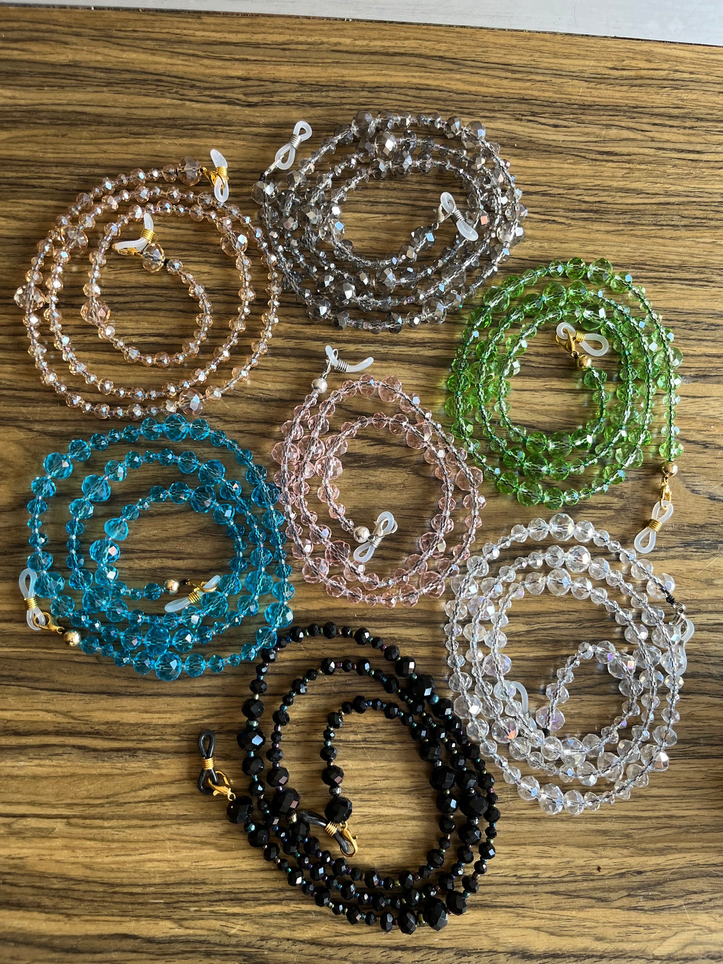Glass crystal beads